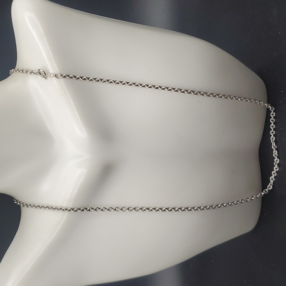 Sterling M Navajo chain necklace‎N2829